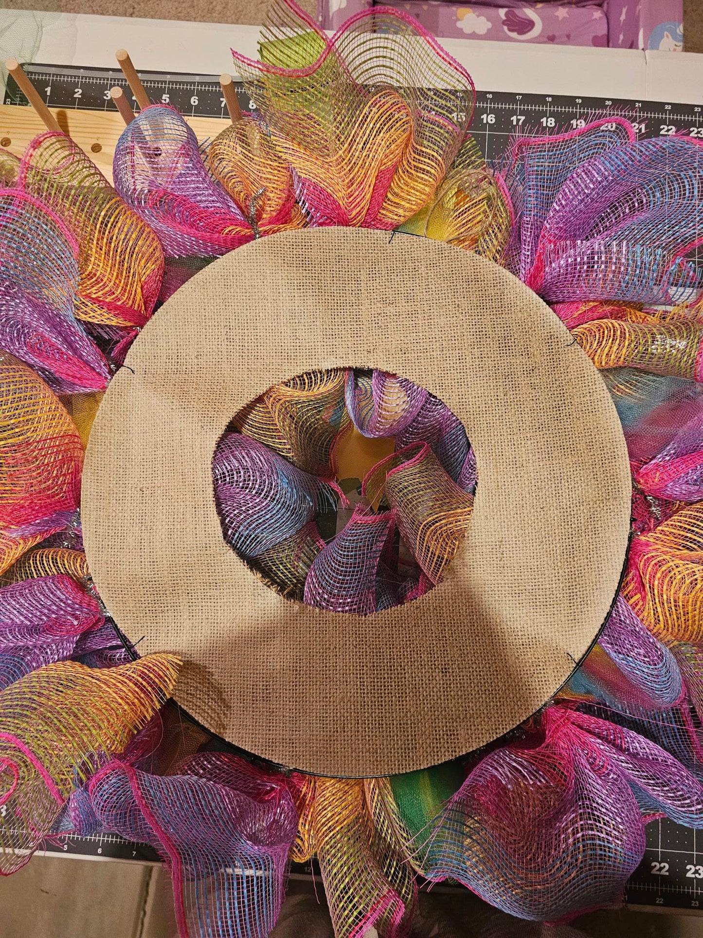 Colorful Family Wreath
