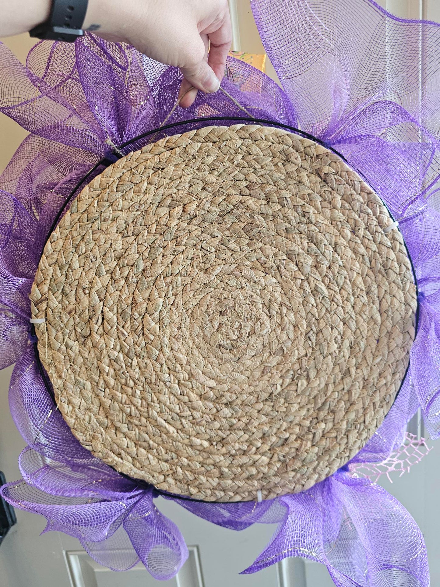 Whimsical butterfly wreath