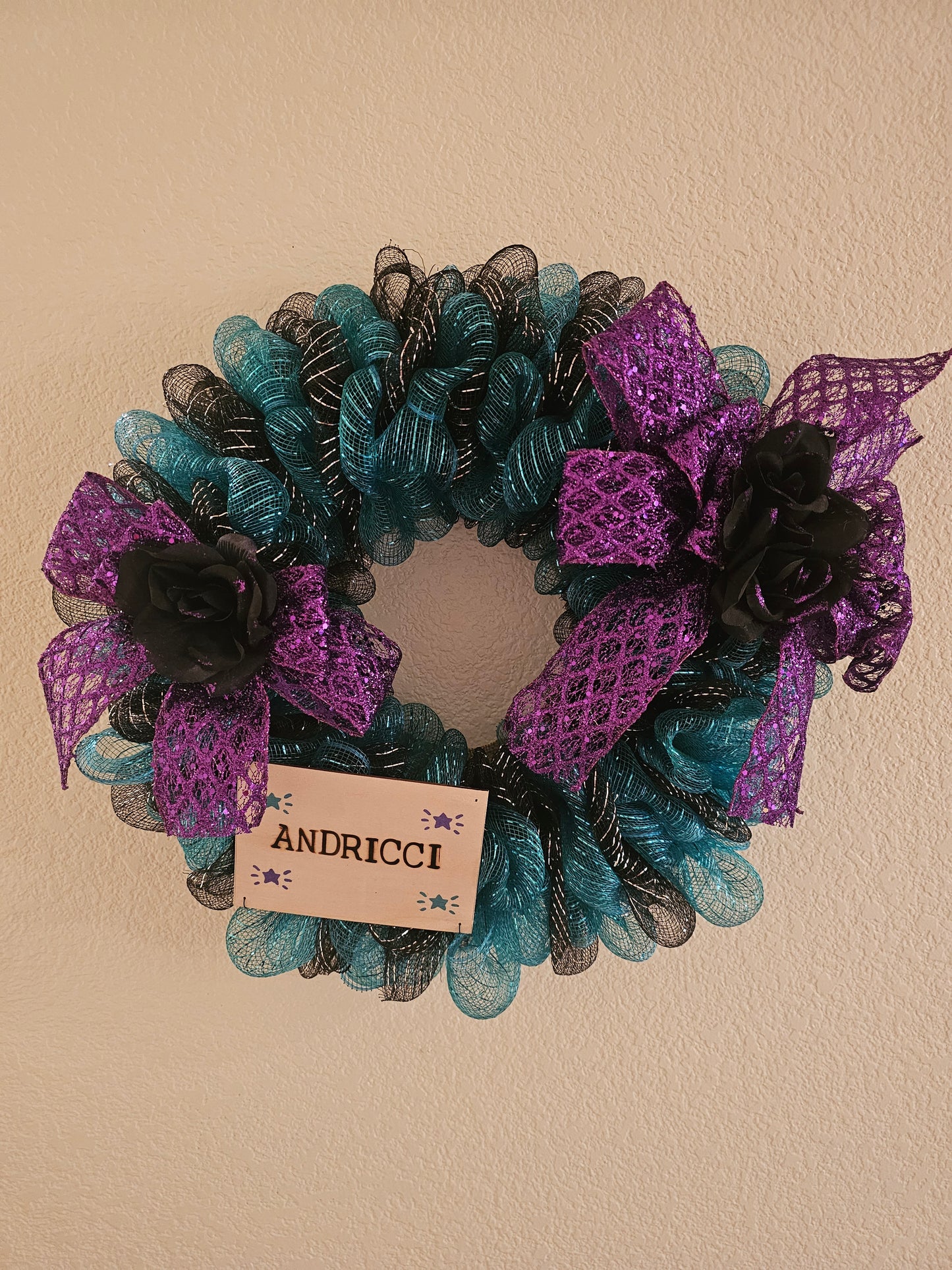 Custom Wreath for Front Door β Personalized Year-Round Wreath β Custom Colors & Name β Handmade Door Decor β Housewarming Gift