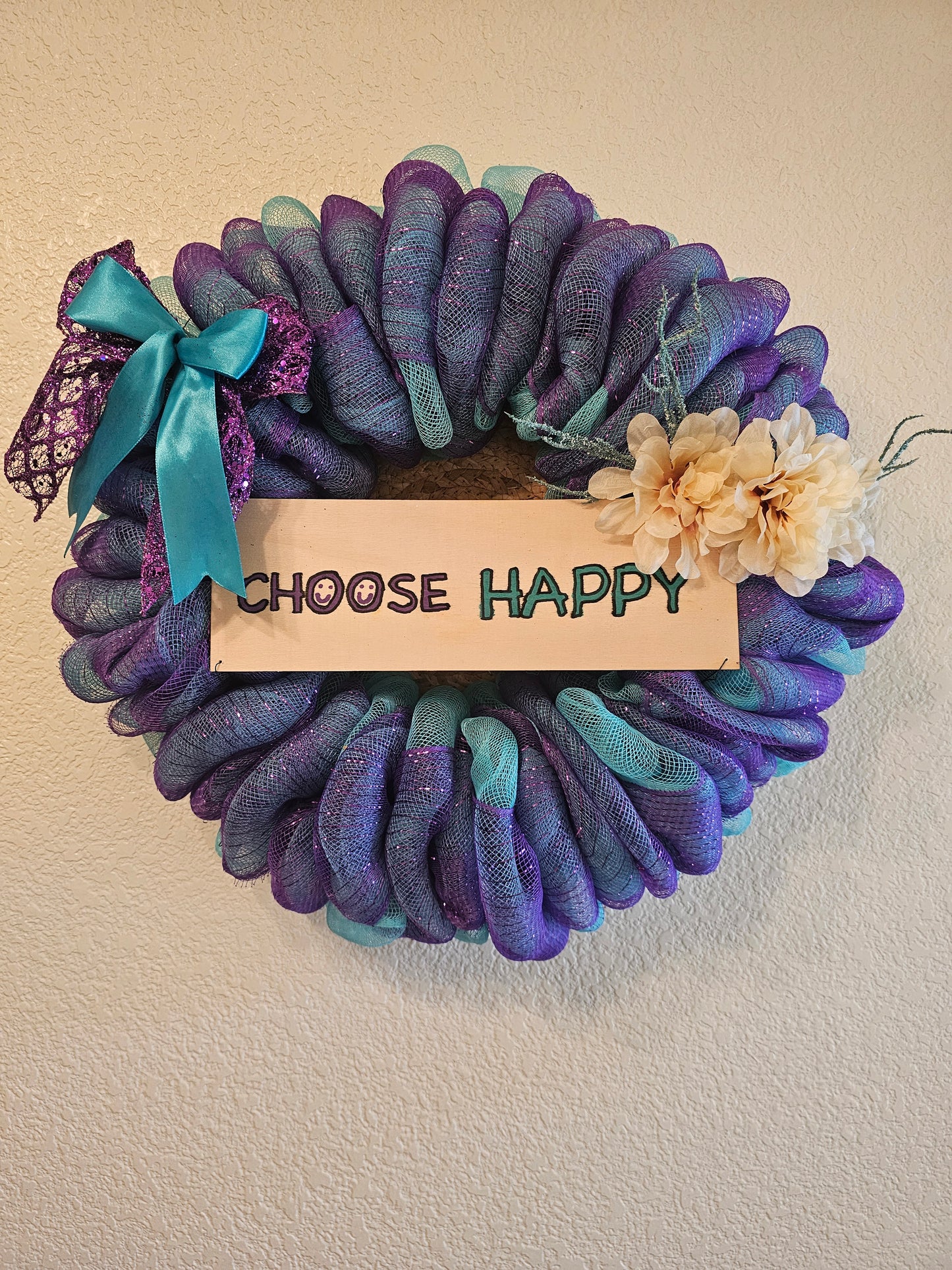 Choose Happy Wreath