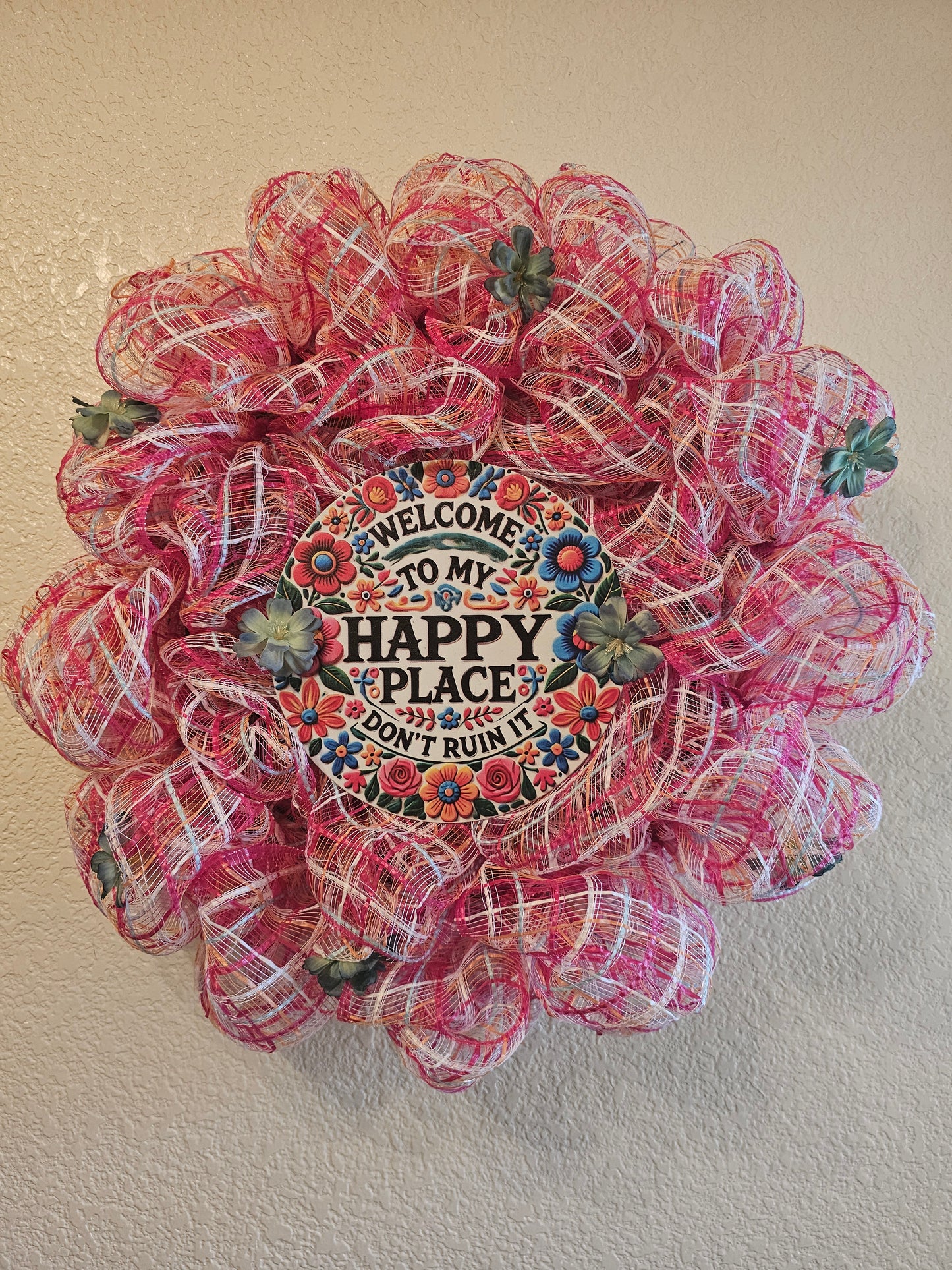 This is my Happy Place wreath