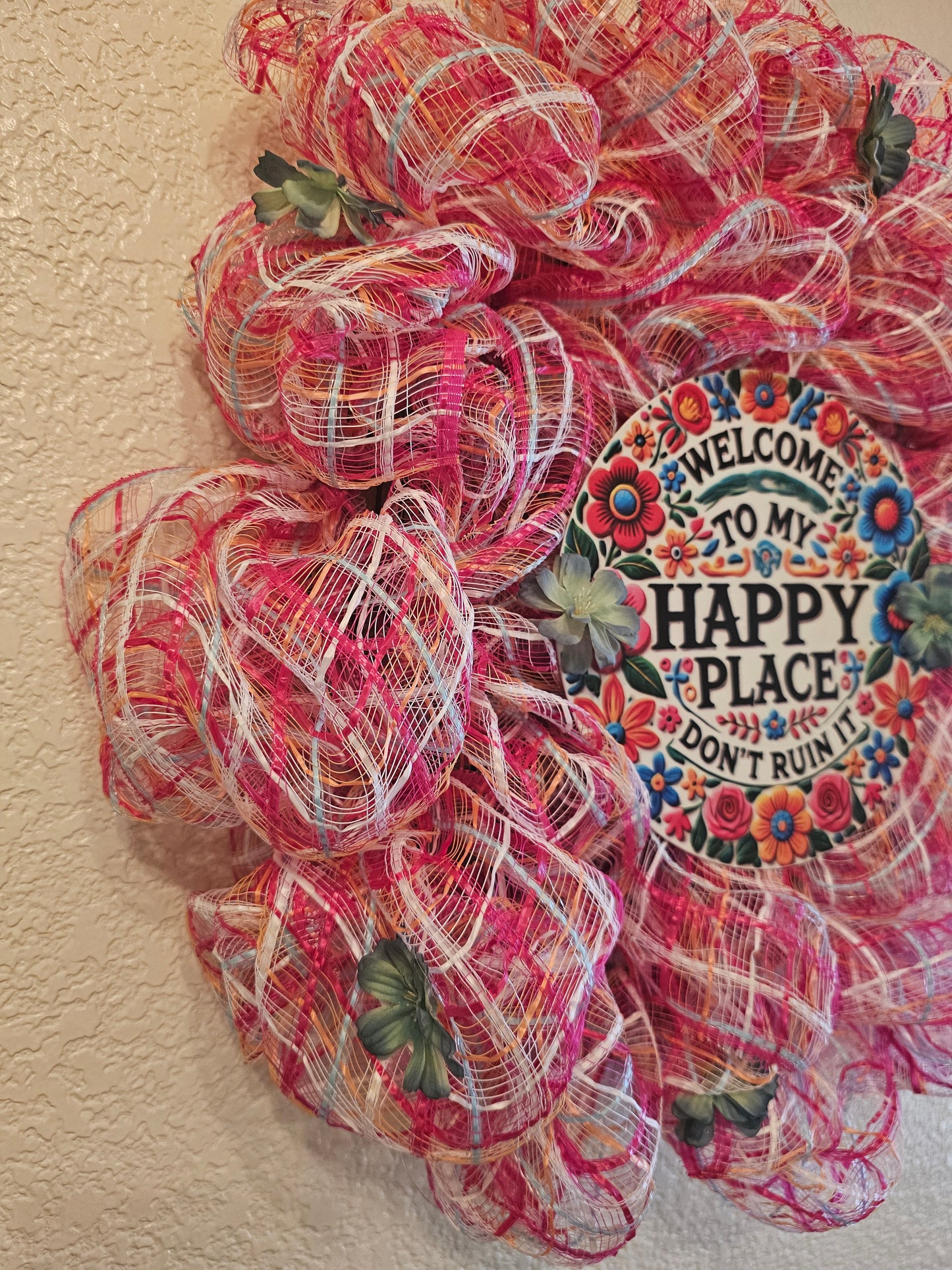 This is my Happy Place wreath
