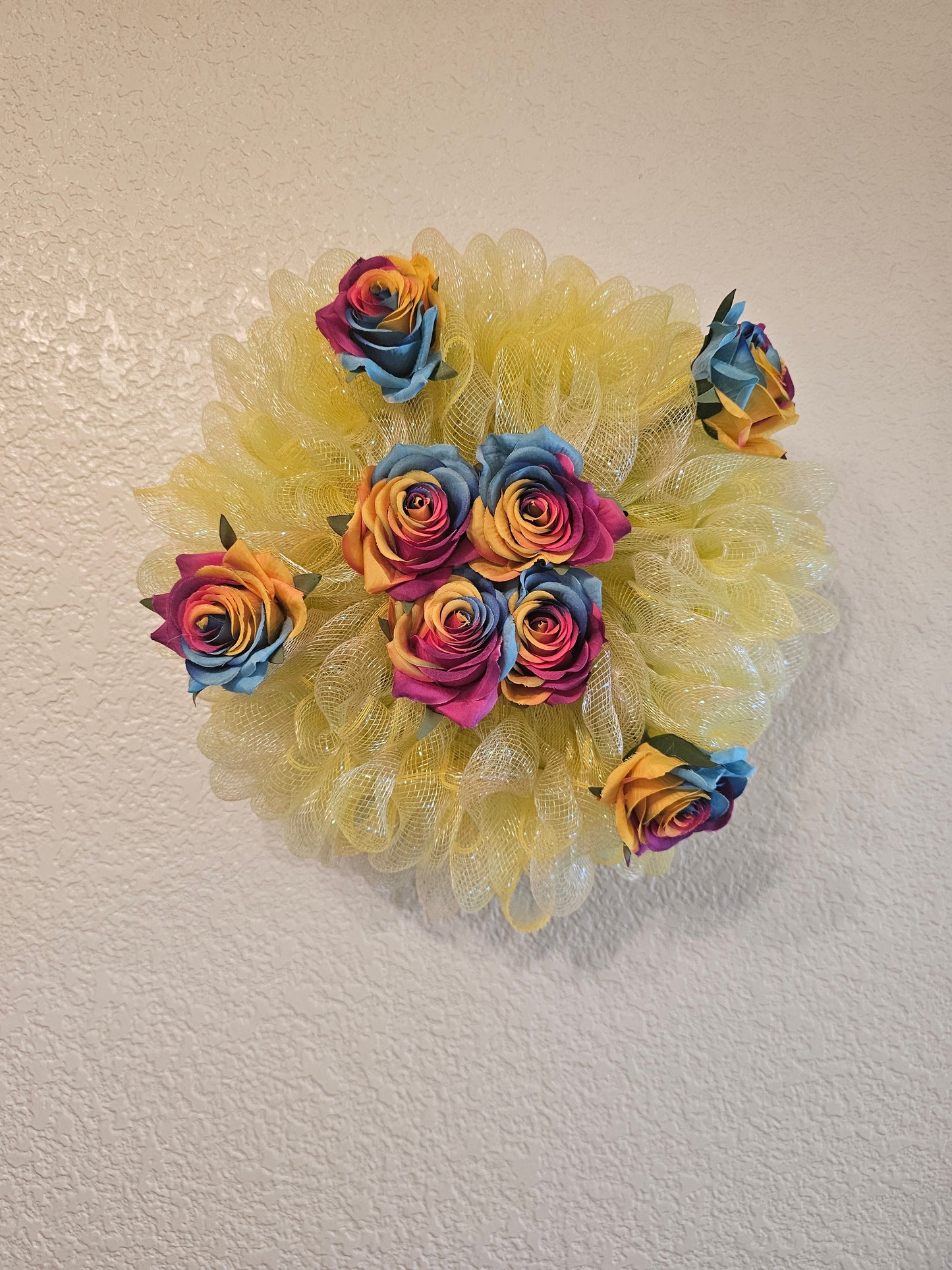 Small colorful 8" wreath