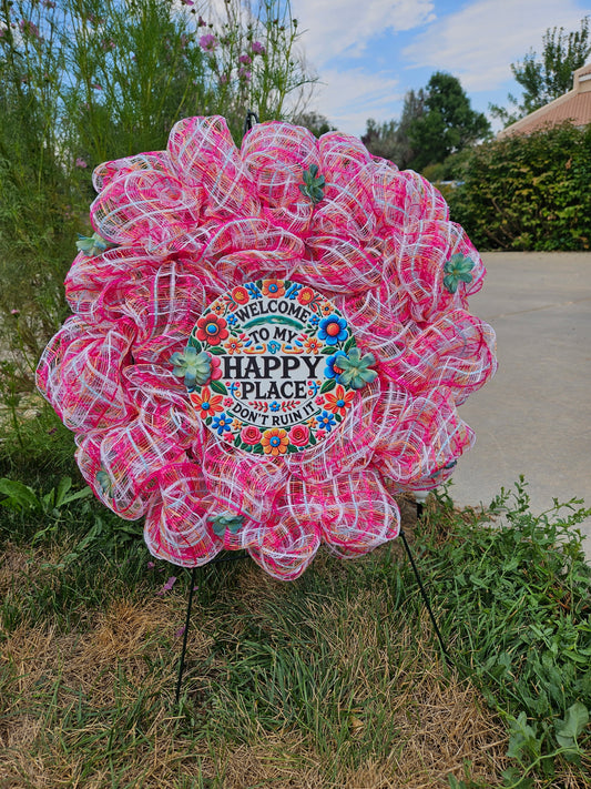 This is my Happy Place wreath