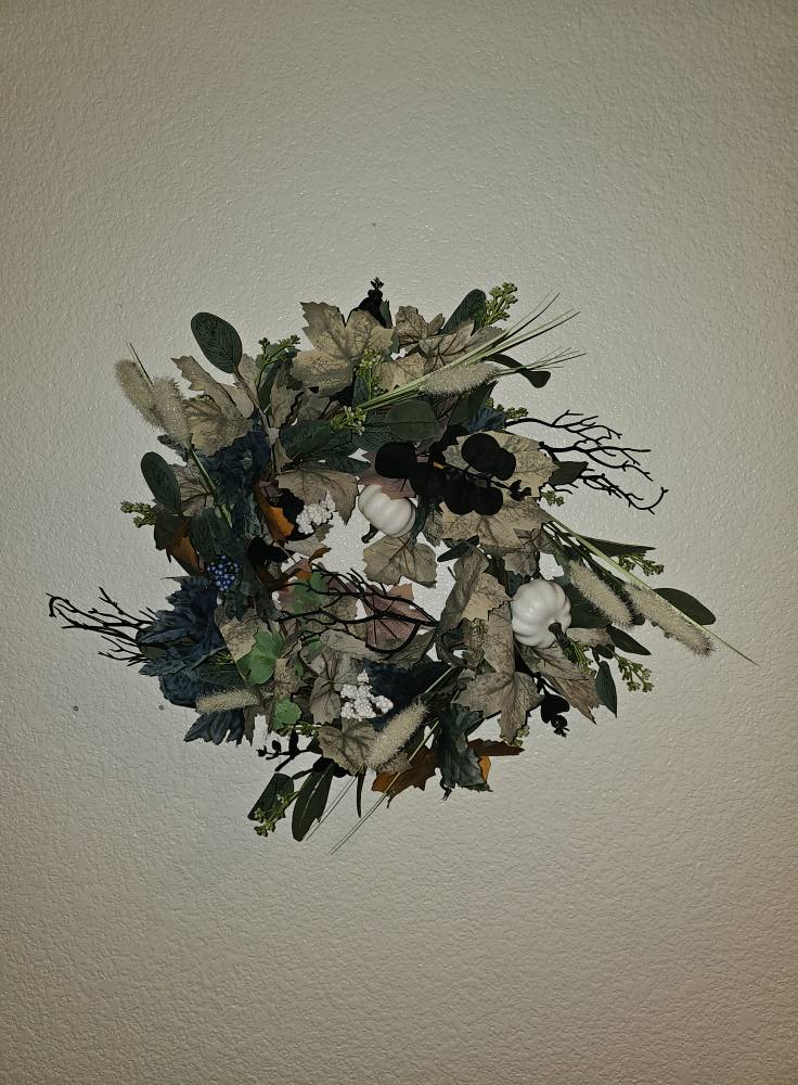 Rustic Swag Wreath with Bow | Farmhouse Front Door Décor | Handmade Seasonal Wall Hanging
