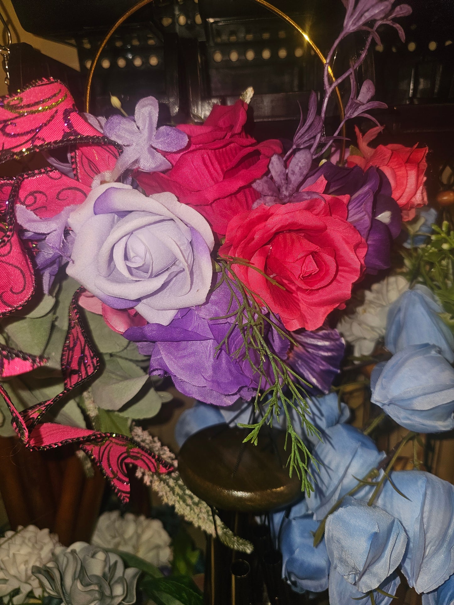 Purple Heart Floral Windchime