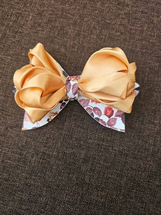 Beautiful golden Hair bow