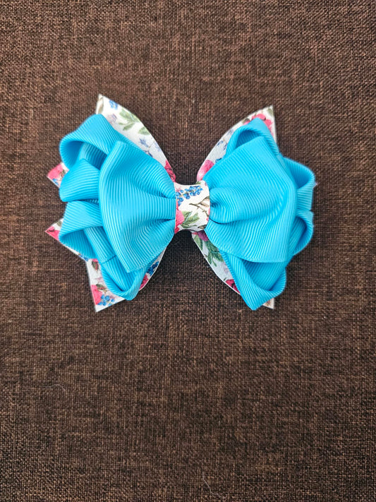 Beautiful blue hair bow