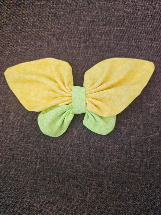 Bright country butterfly hair bow