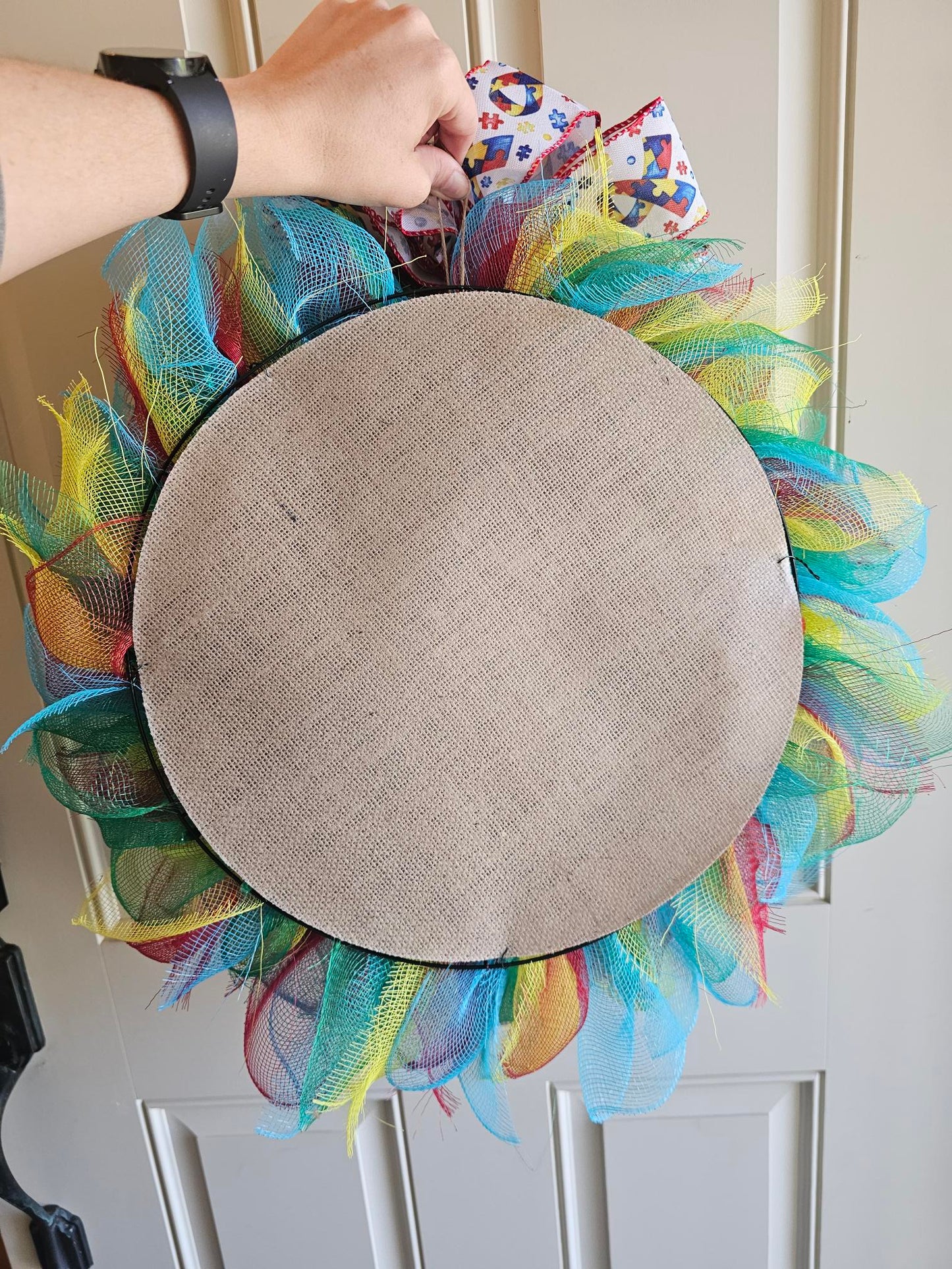 Autism Awareness Wreath