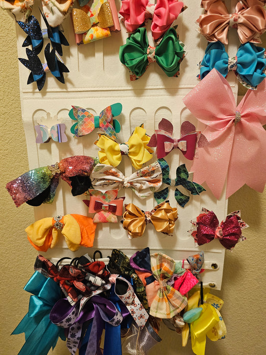 Assorted Handcrafted Hair Bows Set – Baby, Toddler & Girl Bows – Boutique Hair Accessories – Custom Bow Set – Gift for Girls