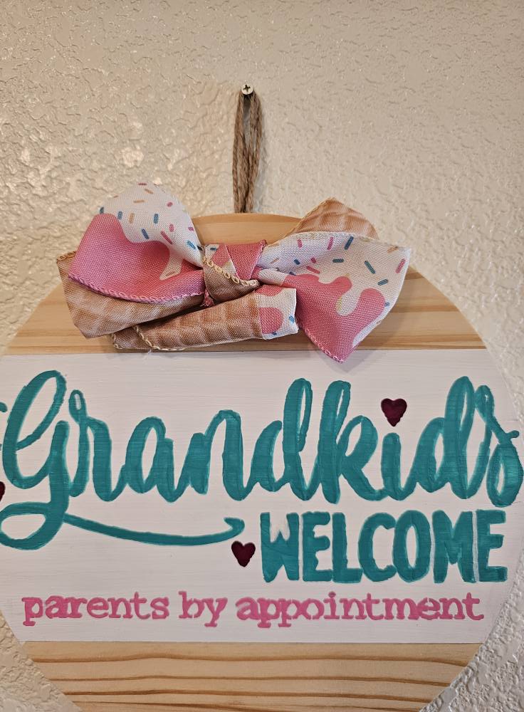 Hand-Painted Door Hanger Front Door Sign Farmhouse Welcome Decor Seasonal Handmade Door Art
