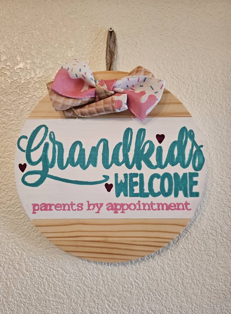 Hand-Painted Door Hanger Front Door Sign Farmhouse Welcome Decor Seasonal Handmade Door Art