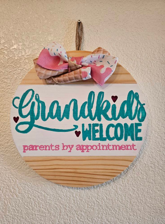 Hand-Painted Door Hanger Front Door Sign Farmhouse Welcome Decor Seasonal Handmade Door Art