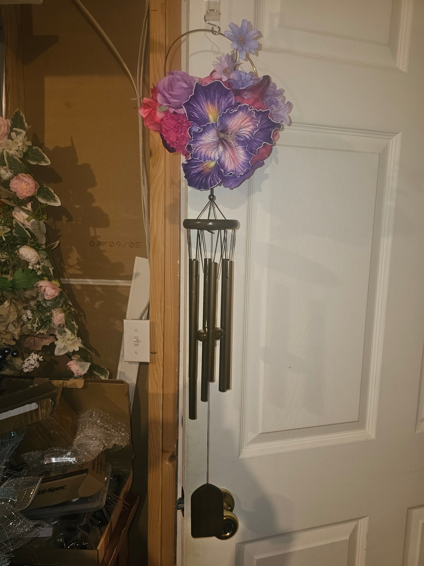 Purple Heart Floral Windchime