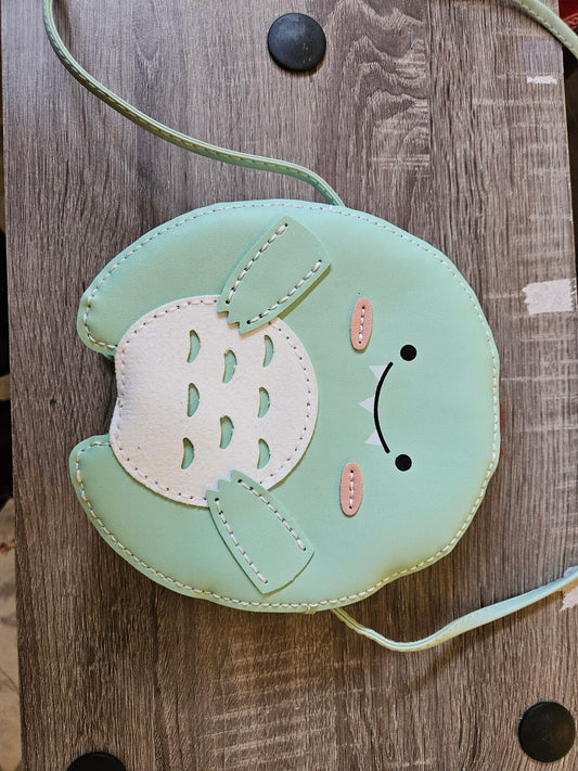 Mint Dinosaur Crossbody Bag