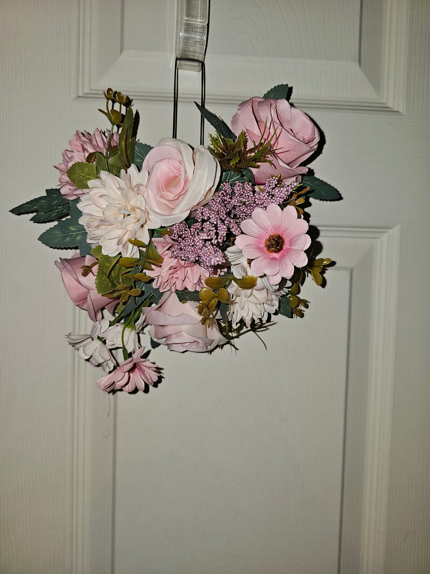 Soft Blush Floral heart Wreath