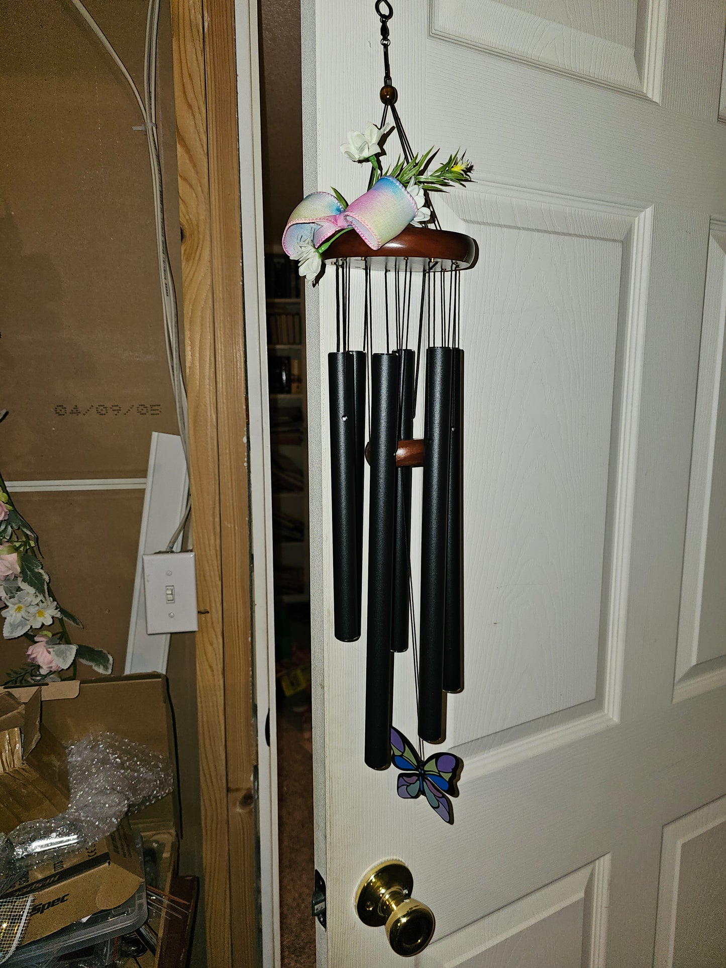Pastel Bow Butterfly Wind Chime
