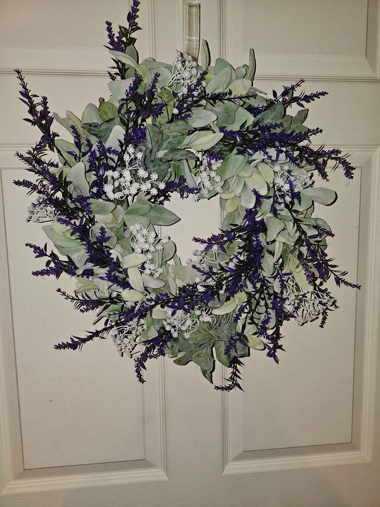 Lavender Lambs Ear Floral Wreath